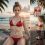 Emma Watson is radiantly beautiful in a red bikini on the beach